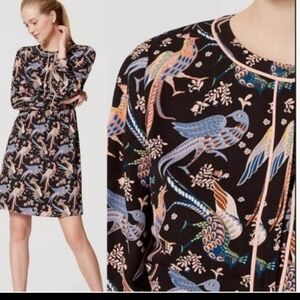 NWT Loft peacock flowy dress
